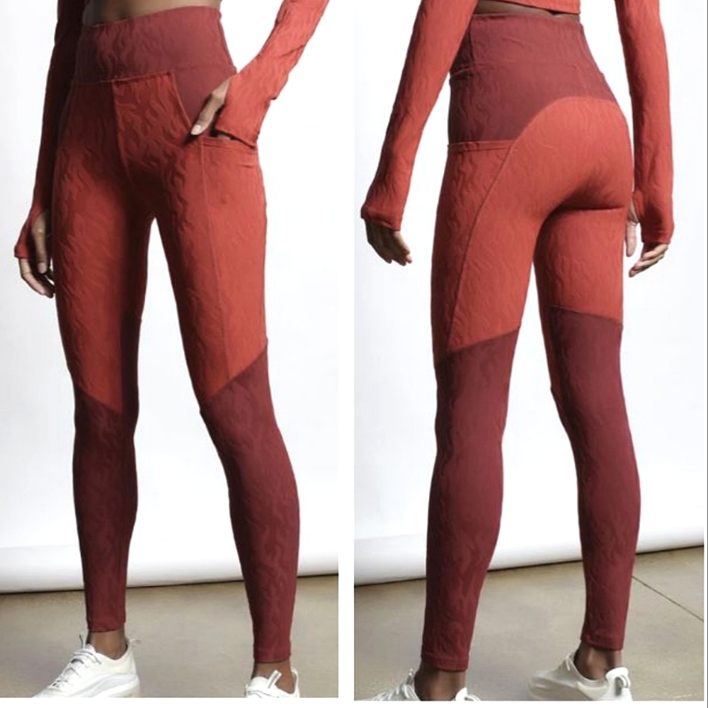 TWENTY MONTREAL • CARBON38  Flames 3DHigh Waist Legging NWT